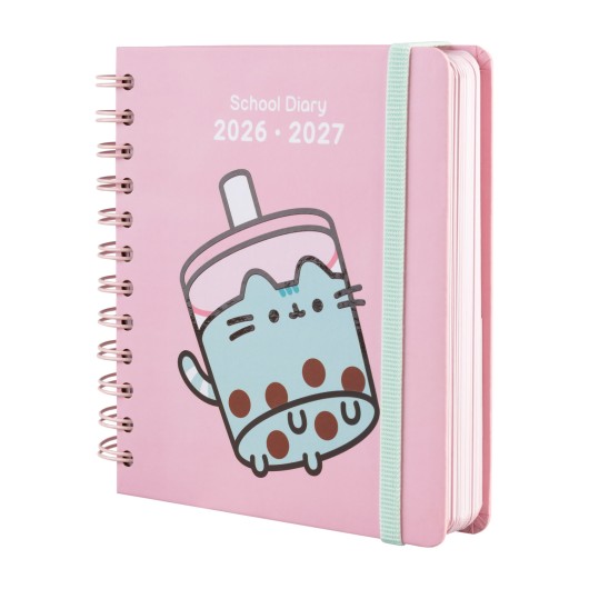 Agenda Escolar 2026/2027 – Dia Página M 11 Meses Pusheen