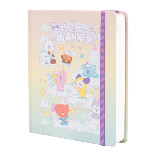 Agenda Escolar 2026/2027 Dia Página M BT21 com Lomo