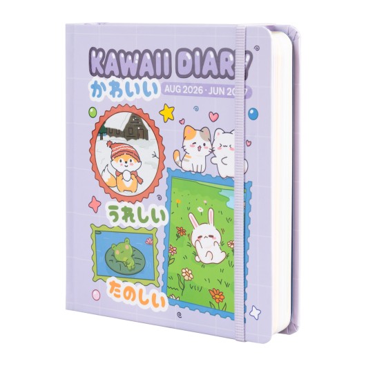 Agenda Escolar 2026/2027 Dia Página M Kawaii com Lomo