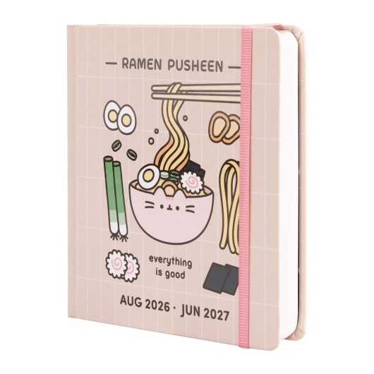 Agenda Escolar 2026/2027 Dia Página M Pusheen Sushi Roll com Lomo