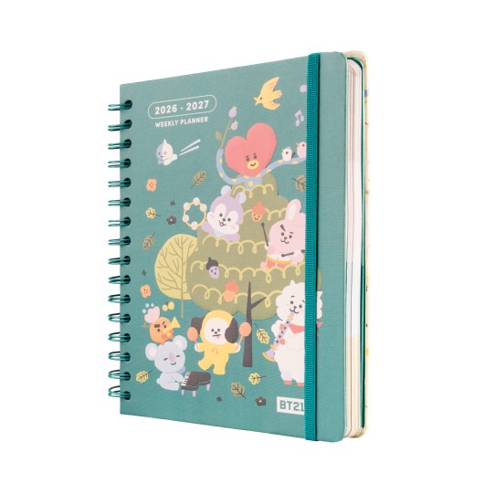 Agenda Escolar 2026/2027 BT21 A5 Semana Vista