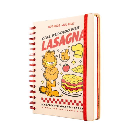 Agenda Escolar 2026/2027 Garfield A5 Semana Vista