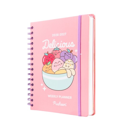 Agenda Escolar 2026/2027 Semana Vista A5 Pusheen Fruits