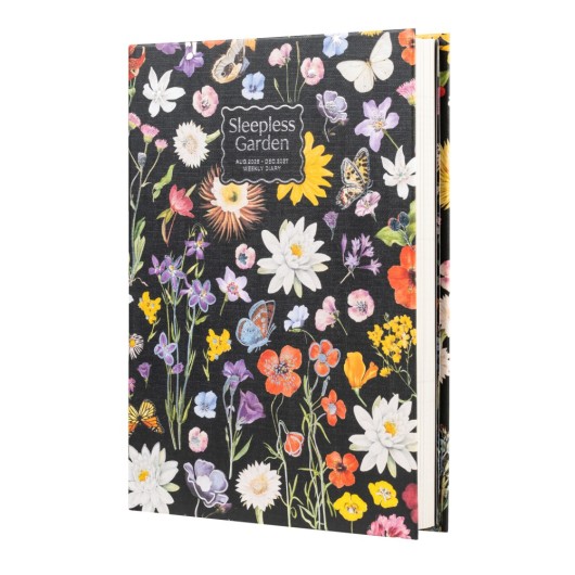 Agenda Escolar 2026/2027 Sleepless Garden A5 17 Meses com Lomo