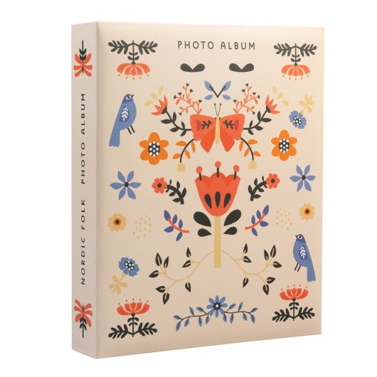 Álbum de Fotos 200 Bolsilhos 13×20 cm Folk Nórdico