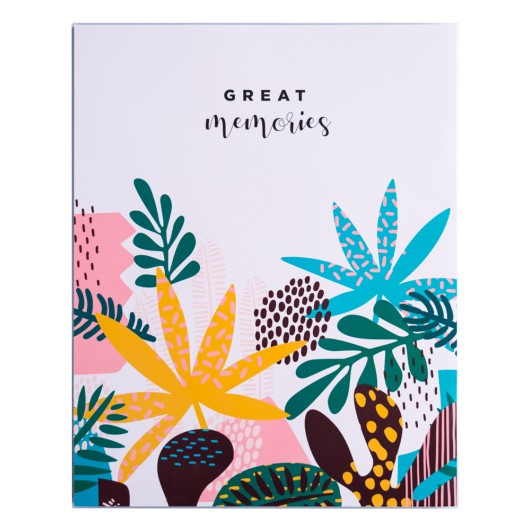 Álbum de Fotos Soft 96 Bolsilhos Abstract Tropics – Papelaria