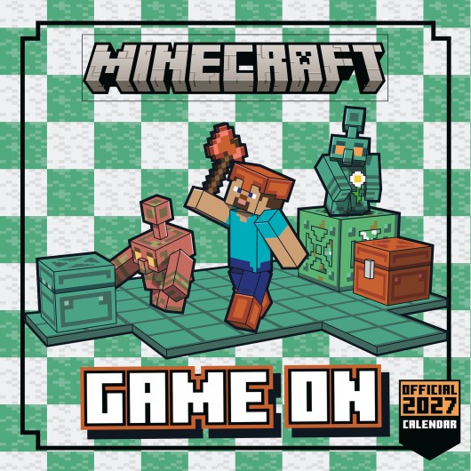 Calendário 2027 30×30 Minecraft (Plastic Free)