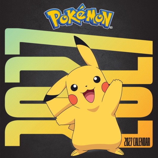 Calendário 2027 30×30 Pokémon