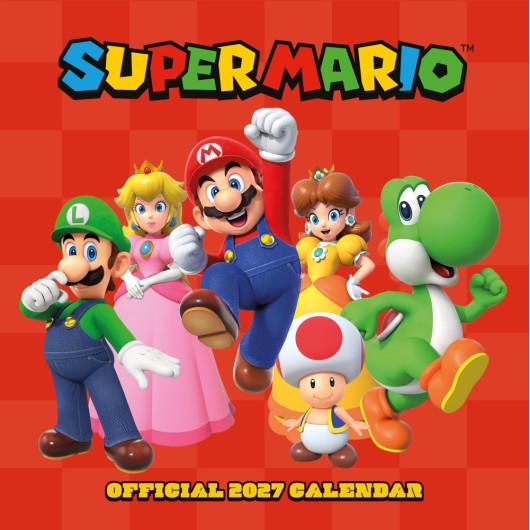 Calendário 2027 30×30 Super Mario (Plastic Free)