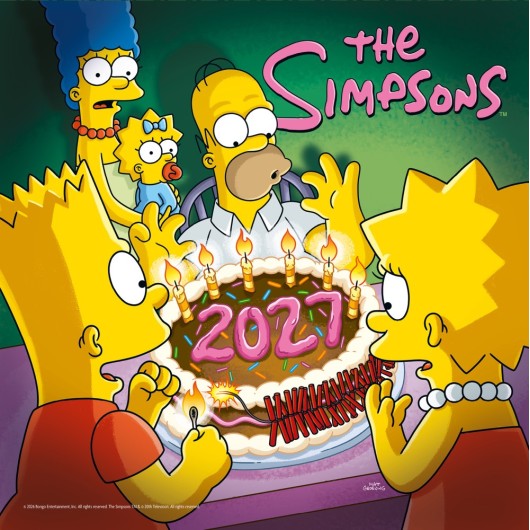 Calendário 2027 30×30 The Simpsons (Plastic Free)