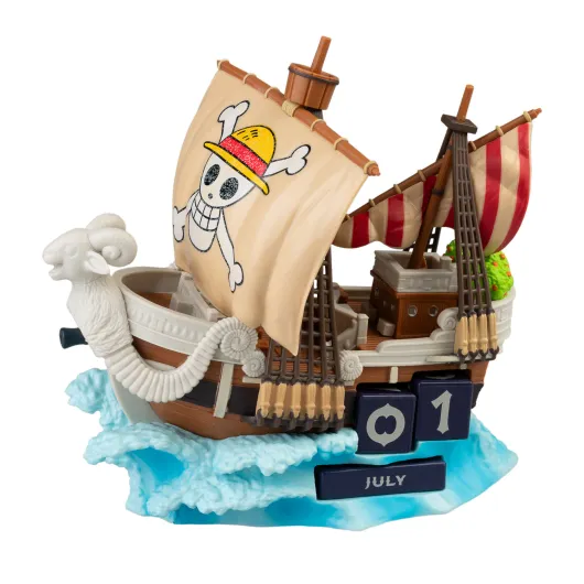 Calendário Perpétuo 3D One Piece Netflix Going Merry