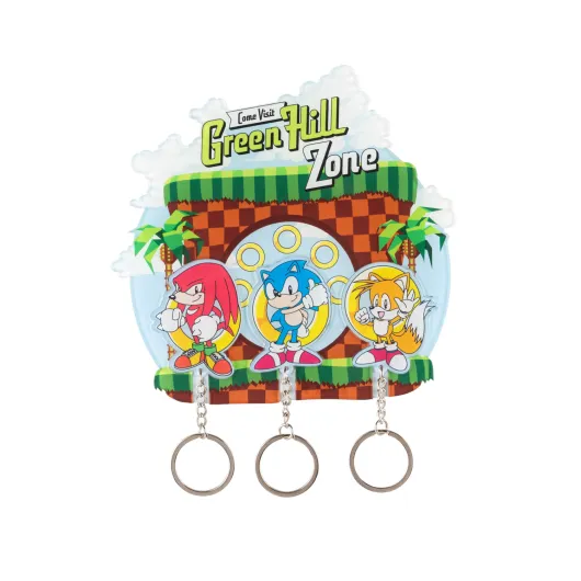 Pendura-Chaves com Chaveiro Sonic