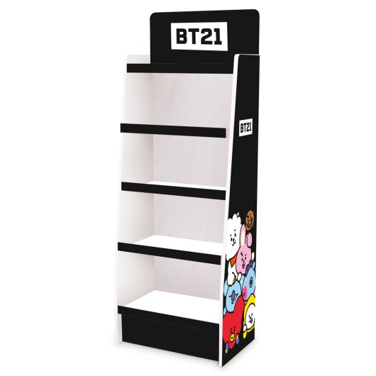Expositor 1/4 Palet Cartão 5 Baldas BT21