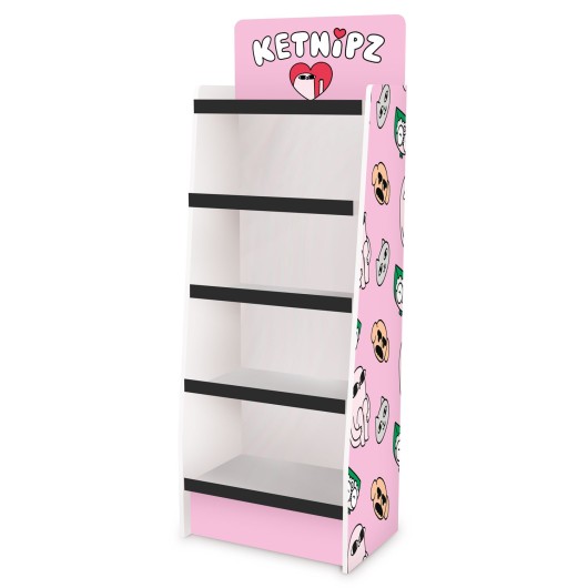 Expositor 1/4 Palet Cartão 5 Baldas Ketnipz