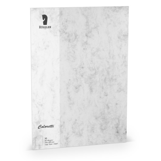 Folio A4 Coloretti 10 Unidades Mármore Cinza