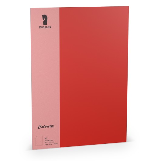 Fólio A4 Coloretti 10 Unidades Vermelho