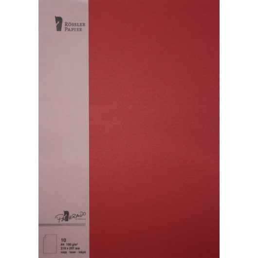 Folio A4 Paperado – 10 Unidades Granate