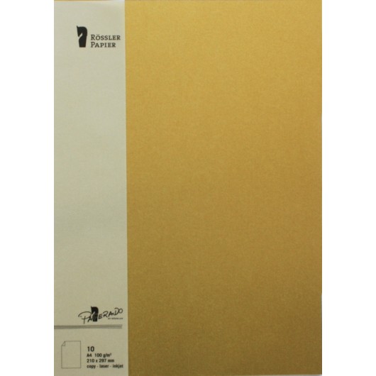 Fólio A4 Paperado – 10 Unidades Douradas
