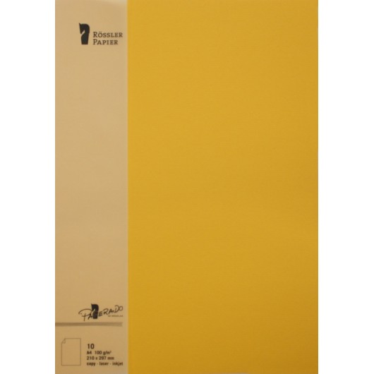 Folio A4 Paperado – 10 Unidades Amarelo Ovos