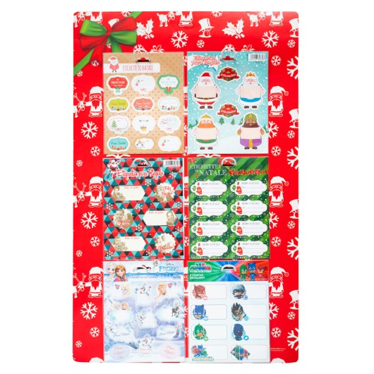 Kit Expositor Etiquetas com 6 Ganchos – Natal