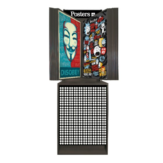 Kit Expositor Posters – Metal Negro (60 Referências)