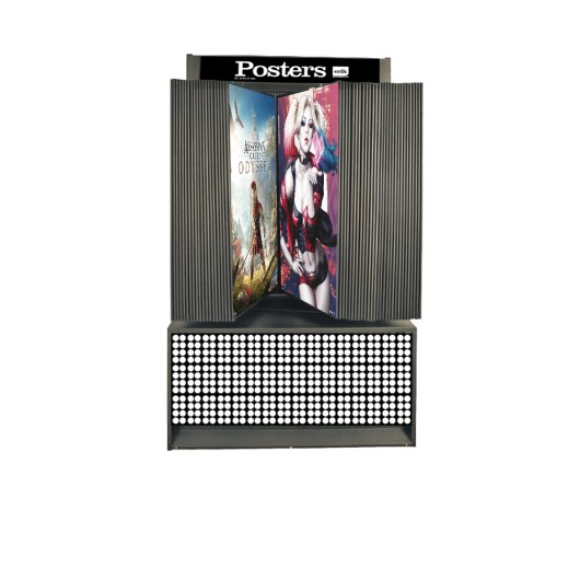 Kit Expositor Posters Metal Negro 96 Refs