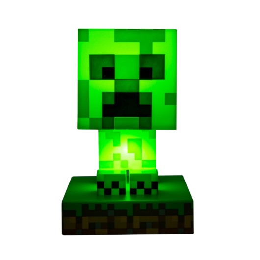 Lâmpada Minecraft Creeper Icon Light – Papelaria