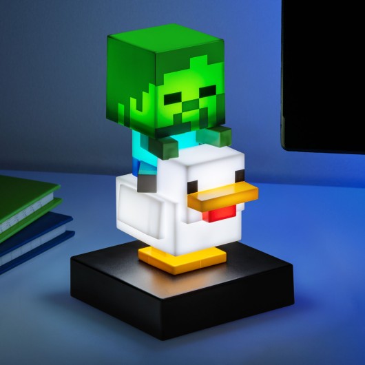 Lâmpada Minecraft Icon Chicken Jockey