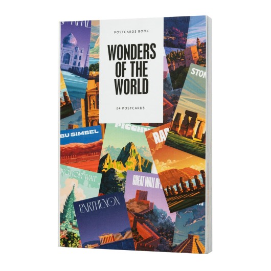 Livro de Postais Maravilhas do Mundo