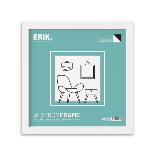 Marco MDF Branco 30×30 cm