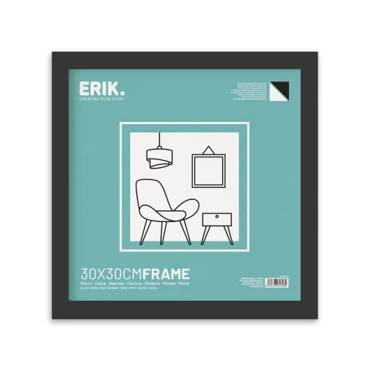 Marco MDF Negro 30×30 cm