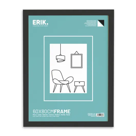 Marco 60×80 cm em MDF Negro