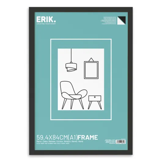 Marco A1 em MDF Negro 59,4×84 cm