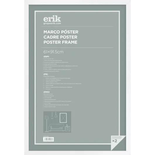 Marco Poster 61×91,5 cm MDF Branco