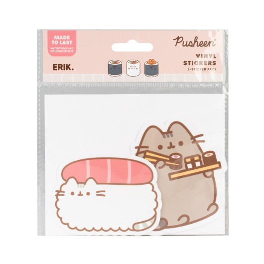 Pack de 2 Adesivos em Vinil Pusheen Sushi Roll 1