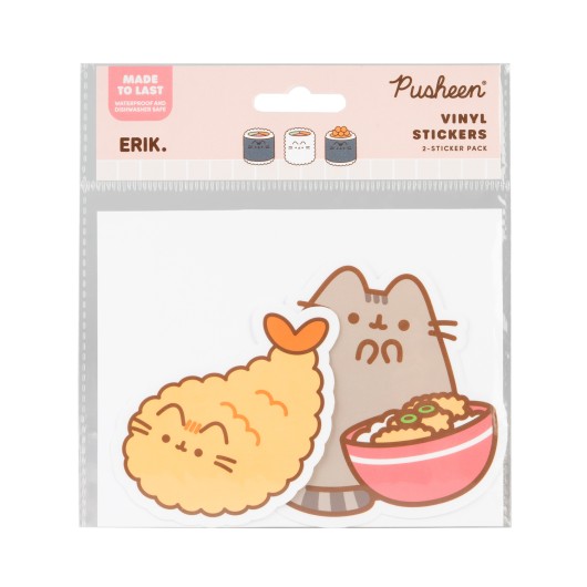 Pack de 2 Adesivos em Vinil Pusheen Sushi Roll 2