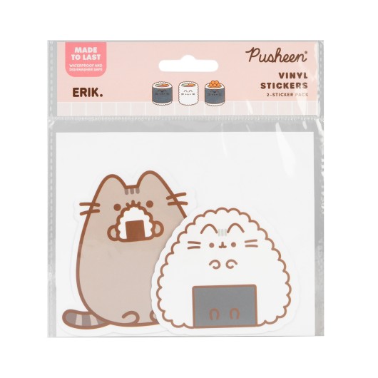 Pack de 2 Adesivos em Vinil Pusheen Sushi Roll 3