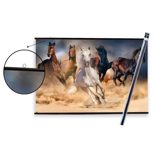Pack Cabide com Poster Five Horses