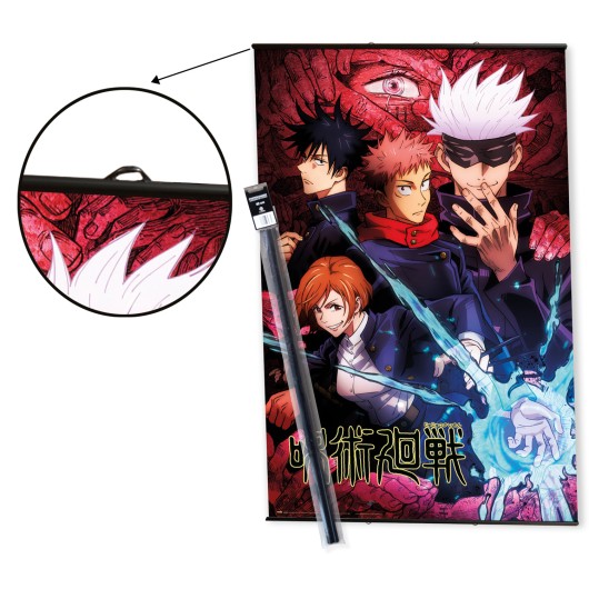 Pack Cabide com Poster Jujutsu Kaisen