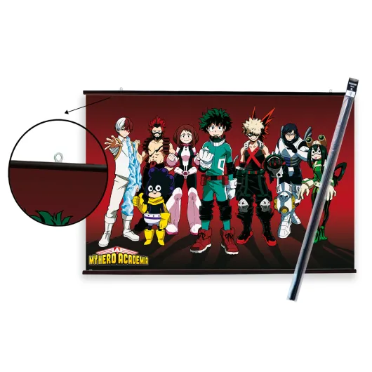 Pack Cabide com Poster My Hero Academia