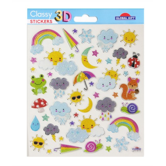 Autocolantes Classy 3D Clima Glitter