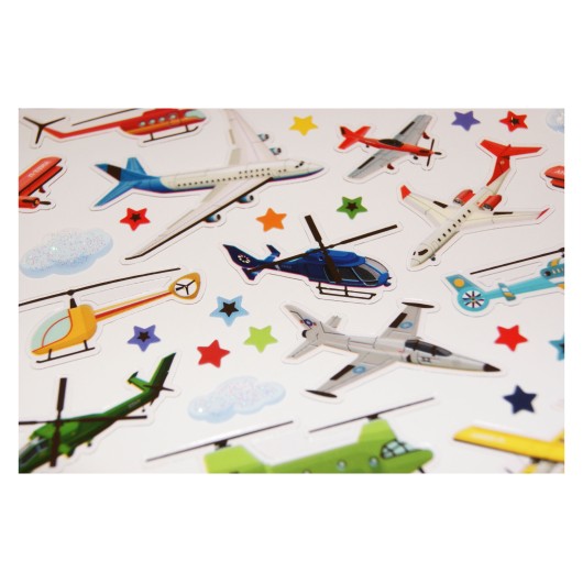 Autocolantes Classy Aviação Glitter