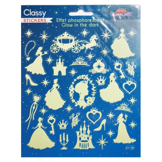Autocolantes Classy Princesas Brilho na Escuridão