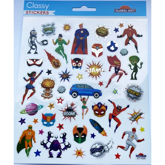 Autocolantes Classy Superheroes Glitter