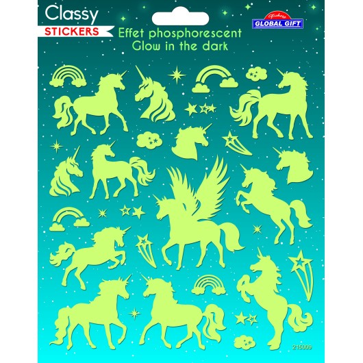 Autocolantes Classy Unicórnios Brilho na Escuridão
