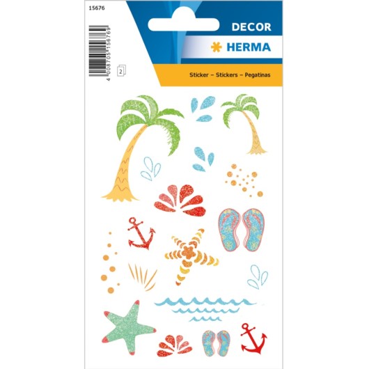 Autocolantes Decorativas On The Beach Glittery