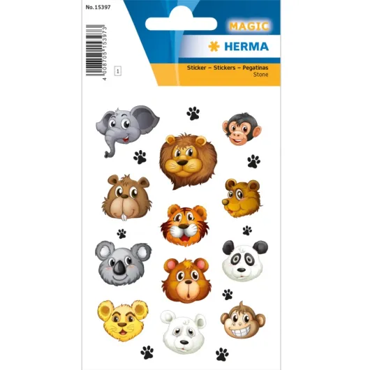 Autocolantes Magic Animal Faces Transpuffy