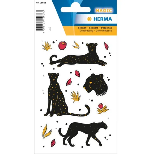 Autocolantes Magic Black Panther – Gold Embossed