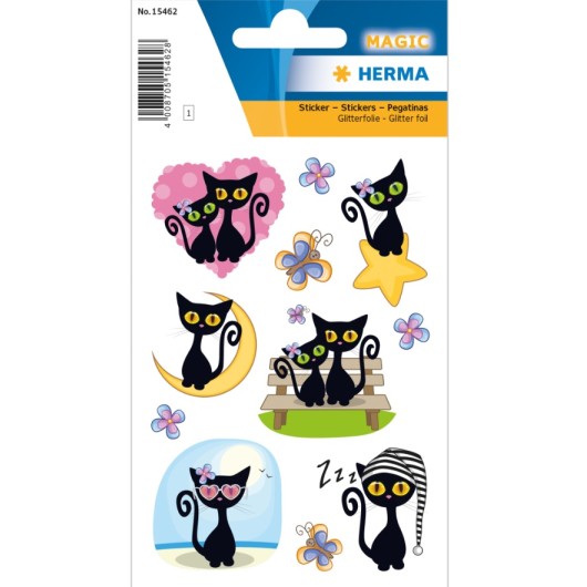 Autocolantes Magic Cute Cat Glittery Foil