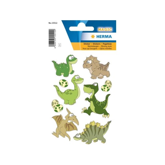 Autocolantes Magic Dino Kids Moving Eyes